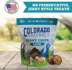 Colorado Naturals Lamb Jerky Chips Dog Treats, 6 oz – All-Natural, Made in USA, No Fillers or Preservatives – Rich in Vitamins and Minerals