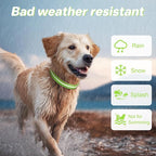 PcEoTllar Light Up Dog Collars, Led Dog Collar, Rechargeable, Night Walking, Waterproof, Glow in The Dark Dog Collars Light for Large Small Medium Dogs, Green l