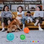 4.5”Dog Balls Squeaky Dogs Toys for Medium Large Dog Toys for Aggressive Chewers Spiky Ball Big Outdoor Chew Dogs Toys