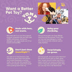 Yomp PupStar MAX Dog Toy – Star-Shaped, Bouncing Ball with Nubbins for Dental Health, Dishwasher Safe