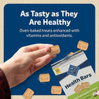 Blue Buffalo Mini Health Bars Crunchy Dog Biscuits, Oven-Baked With Natural Ingredients, Apples & Yogurt, 2-lb Box