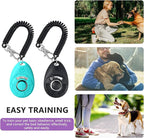 Dog Treat Pouch - 3 Ways to Wear Treat Pouches for Pet Training and 2 Pieces Clicker Taining for Dogs, Dog Training Treat Pouch Bag and Dog Clicker for Training with Waist Belt Shoulder Strap - Purple