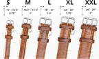Riparo Adjustable Leather Dog Collar - Heavy Duty Wide Dog Collar for Small, Medium, Large and Extra Large Dogs with Dog Tag Holder (XXL: 2” Wide for 24”-29” Neck, Black/Orange Thread)