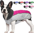 Dog Coat, Waterproof Ripstop Dog Winter Jacket with Leash Hole, Reflective Adjustable Warm Pet Fleece Snow Sweater for Small Medium Large Dogs - Rosy Red, M