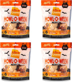 Ultra Chewy Halloween Treats - Trick or Treat Pack - Highly Digestible Fun Shapes Dental Treats for Your Dog - Made with Real Chicken (4 Packs)