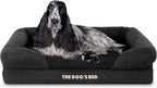 The Dog’s Bed, Medium Black Faux PL 30x23.5, Memory Foam, Pain Relief: Arthritis, Hip & Elbow Dysplasia, Post Surgery, Lameness, Supportive, Calming, Washable Cover, Veterinary Approved