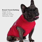 cyeollo Fleece Dog Sweater, Turtleneck Dog Sweatshirt Stretchy Pullover Fleece Vest Warm Winter Fall Clothes for Small Dogs Boy Girl Pet Apparel, Red M