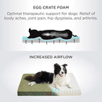 Bedsure XL Dog Beds Large Sized Dog -Comfy Flat Extra Large Pet Beds with Removable Washable Cover, Orthopedic Egg Crate Foam Mat, Suitable for Pet Up to 100 lbs
