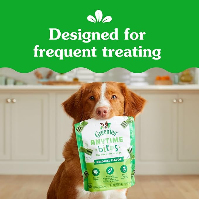 Greenies Anytime Bites Dog Treats, Blueberry Flavor, 24 oz. Bag