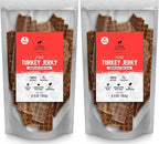 Canine Cravers Single Ingredient Dog Treats – Pure Turkey Jerky - Human Grade Air Dried Hypoallergenic Pet Food – Grain, Gluten, and Soy Free – 100% All Natural – 5.3 oz (Pack of 2)