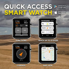Dogtra Pathfinder 2 GPS Tracker e Collar + Add-on Receiver Black | 9 Mile, LED Light, No Monthly Fees, Free App, Waterproof, Smartwatch Control, Satellite Tracking, Multiple Dogs, Smartphone Required