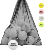 Teloon Pressure Training Tennis Balls-12 or 18 Count-Mesh Carry Bag，4 Colors Available，Pressureless Training Exercise Tennis Balls for Beginners.