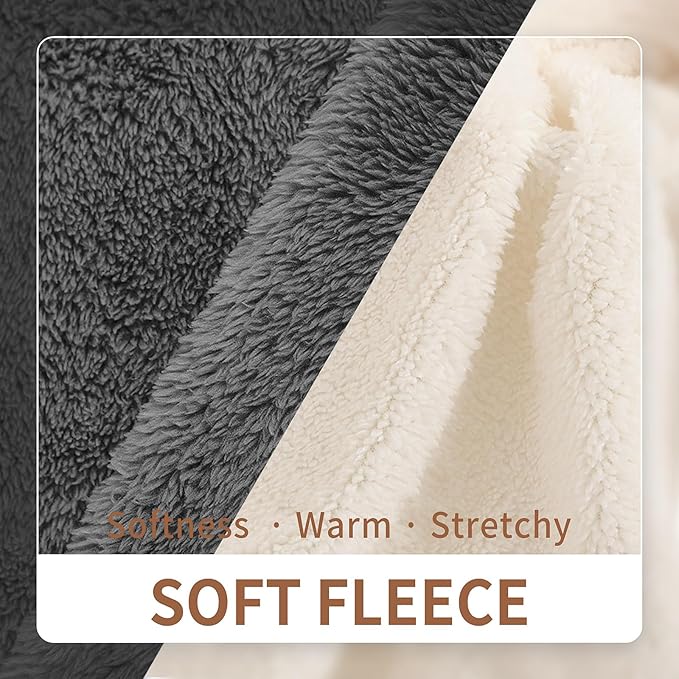 LESYPET Dog Sweater for Small to Medium Dogs, Fleece Lining Puppy Sweatshirt in Winter, Warm Puppy Clothes Pullover Jumper, Grey XX-Large