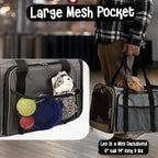 Pet Carrier with Wheels | Delta American Frontier Airline Approved | Two Expandable Sides, Storage Pockets Adjustable Leash | Rolling Dog and Cat Carrier TSA Compliant (Light Grey 17x12.5x11)