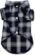 Koneseve Dog Shirt, Pet Plaid Clothes Shirt T-Shirt, Sweater Bottoming Shirt for Small Dog Cat Puppy Grid Adorable Wearing Stylish Cozy Halloween,Christmas Costumes (Blue;M/Medium)
