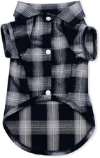 Koneseve Dog Shirt, Pet Plaid Clothes Shirt T-Shirt, Sweater Bottoming Shirt for Small Dog Cat Puppy Grid Adorable Wearing Stylish Cozy Halloween,Christmas Costumes (Blue;M/Medium)