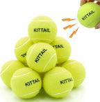 12 Pcs Squeaky Tennis Balls for Dogs - 2.58" Interactive Doggy Toys - Mini Safe, Durable for Small Medium Large Dogs Training Playing, with 1 Reusable Carry Bag