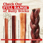 Natural Farm Odor-Free Bully Sticks (6 Inch, 20 Pack), 100% Beef Chews for Pups, Small and Medium Dogs, Non-GMO, Grain-Free, Fully Digestible, Natural Treats to Keep Your Dog Busy