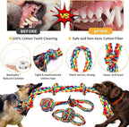 Dog Toys for Aggressive Chewers 13 Pack，Indestructible Tug of War Toys for Small, Medium, Large Dog Breeds, Teeth Cleaning Chew Toys Pet Interactive Rope Toys