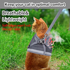 Cat Harnesses and Puppy Harness with Leashes Set, Escape Proof Cat Harness, Adjustable Reflective Soft Mesh Vest Fit Puppy Kitten Rabbit Ferrets's Outdoor Harness