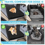 Loiion Dog Car Bed, Non-Slip Backseat Extender Pet Mat, Removable Washable Dog Bed for SUVs, Sedans & Trucks, Anti-Slip Travel Bed for Dogs, Easy Clean & Scratch-Proof & Comfort (50"x24.6")