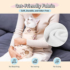 35.43" Extra Large Cat Grooming Wrap,Soft Self-stick Cat Burrito Restraint Blanket Grippy Cloth for Large Cats & Small Dogs Medicine,Nail Clipping,Ear Cleaning,Teeth Brushing Anti-Scratch Anti-Escape