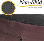 KOPEKS Orthopedic Memory Foam Dog Bed 7" Inch Thick Extra Large Dog Bed With Pillow Brown 50"x34"x10" Includes Waterproof Liner & Durable Removable Cover With Smart Design