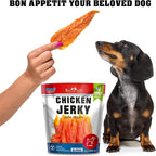 Dog Treats Chicken Jerky 1.5 Lb - Human Grade Pet Snacks & High Protein Meat - All Natural High Protein Dried Strips - Best Chews for Training Small & Large Dogs - Bulk Soft Pack Made for USA