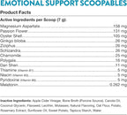 NaturVet Scoopables Emotional Support for Dogs - Daily Calming Aid Promotes 24/7 Normal, Calm Behavior - Hickory Smoked Bacon Flavored | 11oz Bag