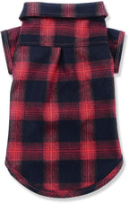 Koneseve Dog Shirt, Pet Plaid Clothes Shirt T-Shirt, Sweater Bottoming Shirt for Small Dog Cat Puppy Grid Adorable Wearing Stylish Cozy Halloween,Christmas Costumes (Red;M/Medium)