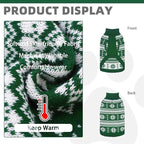 KOOLTAIL Cable Knit Dog Sweater Turtleneck, Cold Weather Pullover Classic Knitwear, Snowflake Pattern Thick Warm Winter Pet Clothes, Dog Christmas Sweater for Small Medium Large Dogs Cats,Green SM
