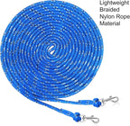 Rypet Reflective Cat Long Leash - 30 FT Escape Proof Walking Leads Yard Long Leash Durable Safe Personalized Extender Leash Traning Play Outdoor for Kitten, Puppy, Rabbit and Small Animals