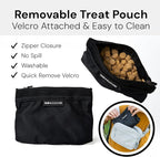 Pup Culture Dog Treat Pouch with Poop Bag Dispenser and Removable Treat Pouch | Cross Body Dog Walking Bag | The Perfect Puppy Training Tool and Even Better Gift