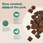 Jinx Beef Bites Jerky Dog Treats - Soft & Chewy, All Natural Dog Jerky Treats with Grass-Fed Beef - Pet Products for All Dogs (Puppies, Adults & Seniors) - 15oz