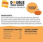 Ultra Chewy Gourmet Flavors: Long-Lasting Chews Made in USA, Highly Digestible, for Aggressive Chewers - Sweet Potato Pie, Turkey and Cranberry, Pumpkin Flavors (6 Count)