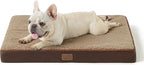 Bedsure Dog Bed Medium Size Dog - Comfy Flat Puppy Beds with Removable Washable Cover, Orthopedic Egg Crate Foam Pet Mat, Suitable for Pet Up to 30 lbs