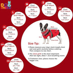 Dogcheer Dog Coat with Harness, Waterproof Dog Jacket, Christmas Puppy Winter Coat with Pocket, Reflective Doggy Turtleneck Puffer Vest for Small Medium Large Dogs - Red, XS