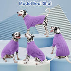 Queenmore XXL Dog Sweater,Large Dog Sweaters for Dogs Girls Boys,Xmas Turtleneck Pullover Pet Sweaters for Large Dogs,Cold Weather Doggie Sweatshirt Knitwear for Golden Retriever,Labrador(Purple,XXL)