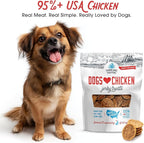 Farmland Traditions Dogs Love Chicken Jerky Dog Treats with Only 3 Ingredients and No Fillers, 2 Pound Bag