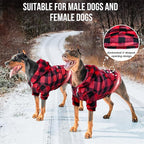 SlowTon Dog Hoodie Tie Dye - Warm Dog Sweater Hoodies with Pocket, Fall Winter Dogs Coat Jacket Pet Outfit Puppy Hooded Sweatshirt Clothes for Small Medium Large Dogs Boy Girl (Red, S)
