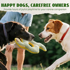 Ring Snake Squeaky Dog Toy, New 2025 Indestructible Dog Toy for Tug of War, Stuffed Toy with Two Tough Layers, Interactive Tug Training to Keep Them Busy, Green