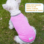 KYEESE 2 Pack Dog Shirts Quick Dry Soft Stretchy Dog T-Shirts with Reflective Label Tank Top Sleeveless Vest Sun Protection Pet Clothes for Small Medium Dogs, X-Large, Grey+Hotpink
