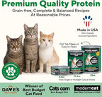 Dave's Pet Food Grain Free Wet Cat Food Pate (Chicken), Made in USA Naturally Healthy, Economy Size, Multi-Cat Families, Canned, 22 oz Cans (12 Pack)