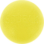 Outward Hound by Planet Dog Squeak Ball Bouncy Fetch Dog Toy, Yellow
