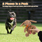 Stuffed Dog Toys Easter Rabbit Dog Toy, Squeaker Plush Dogs Toy with Crinkle Paper, Interactive Durable Puppy Chew Toy Pet Easter Toy with Egg for Small and Medium Dogs