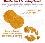 Riley's Waffles Chicken Chips for Dogs w Carrots - USA Sourced Chicken Dog Treats, Limited Ingredient Dog Treats, Dehydrated Jerky Treats Made in USA