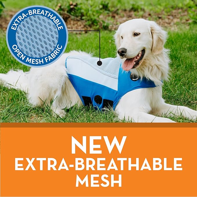 ThunderShirt Breeze for Dogs, Small, Sky Blue, Extra Breathable Mesh Fabric, Dog Anxiety Relief Vest for Every Day Stress & Calming During Thunder Storms and Fireworks