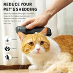 Deshedding Dog Brush and Grooming Tool – Pet Hair Remover Comb for Shedding, Easy Clean, Effective for Short and Long Hair, Professional Pet Grooming Brush for Dogs and Cats