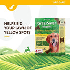 NaturVet GrassSaver|Biscuits for Dogs – Help Keep Grass Green, Rid Your Lawn of Yellow Patches Caused by Dog Urine| No More Yellow Spots| DL-Methionine Peanut Butter Flavor – 11 oz