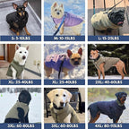 Spark Paws Dog Winter Jacket, Water-Resistant Coat, Warm Reflective Windproof Fleece-Interior, for Medium and Large Dogs - Olive - S
